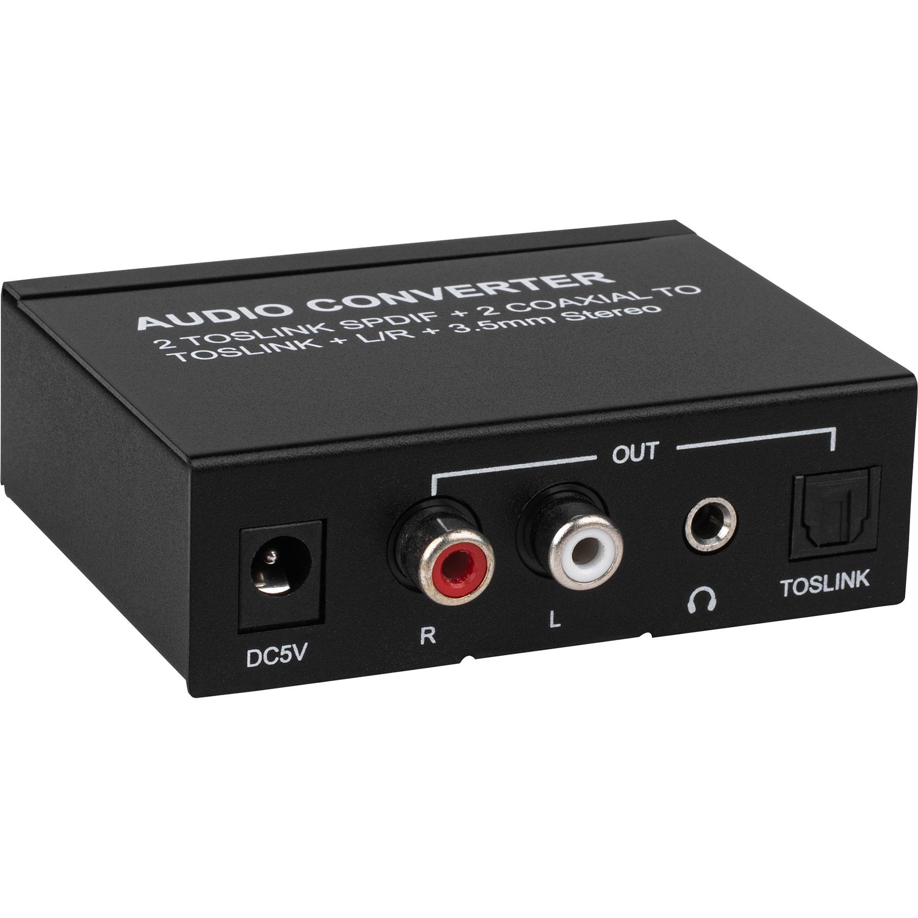 DAC Digital to Analog Converter with Toslink Passthrough